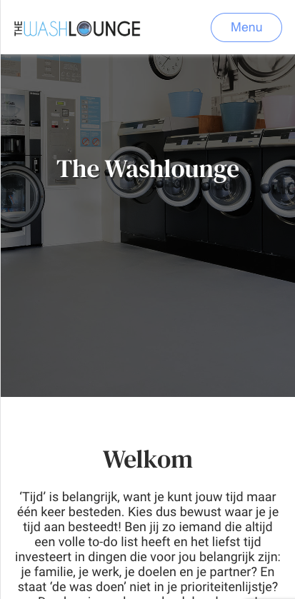 mobile website The Washlounge